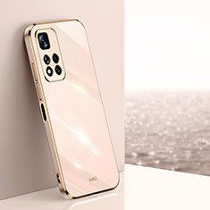 Custodia Silicone Ultra Sottile Morbida Cover XL1 per Xiaomi Mi 11i 5G (2022) Oro
