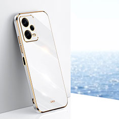 Custodia Silicone Ultra Sottile Morbida Cover XL1 per Xiaomi Redmi Note 12 Explorer Bianco