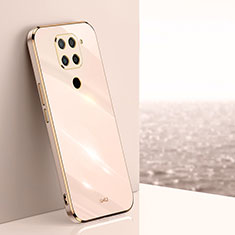 Custodia Silicone Ultra Sottile Morbida Cover XL1 per Xiaomi Redmi Note 9 Oro