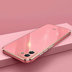 Custodia Silicone Ultra Sottile Morbida Cover XL2 per Samsung Galaxy A03 Oro Rosa