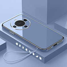 Custodia Silicone Ultra Sottile Morbida Cover XL3 per Huawei Mate 60 Grigio Lavanda