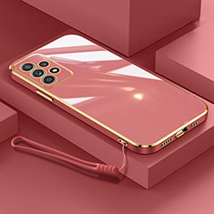 Custodia Silicone Ultra Sottile Morbida Cover XL3 per Samsung Galaxy A72 5G Rosa Caldo