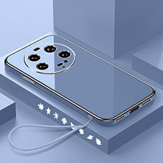 Custodia Silicone Ultra Sottile Morbida Cover XL3 per Xiaomi Mi 13 Ultra 5G Grigio Lavanda