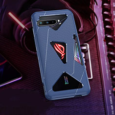 Custodia Silicone Ultra Sottile Morbida Cover ZJ1 per Asus ROG Phone 3 Blu