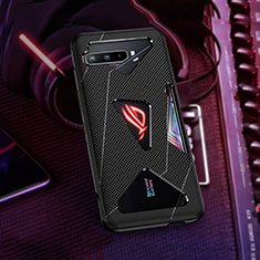 Custodia Silicone Ultra Sottile Morbida Cover ZJ1 per Asus ROG Phone 3 Nero