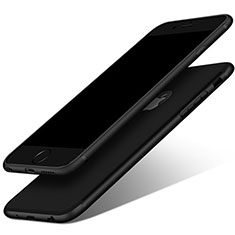 Custodia Silicone Ultra Sottile Morbida G02 per Apple iPhone 6S Plus Nero