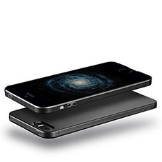 Custodia Silicone Ultra Sottile Morbida per Apple iPhone 5 Nero