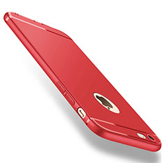 Custodia Silicone Ultra Sottile Morbida per Apple iPhone 6 Plus Rosso