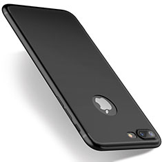 Custodia Silicone Ultra Sottile Morbida S03 per Apple iPhone 7 Plus Nero