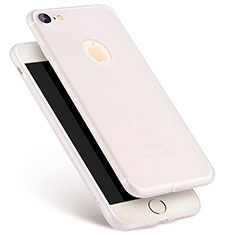Custodia Silicone Ultra Sottile Morbida S07 per Apple iPhone SE (2020) Bianco