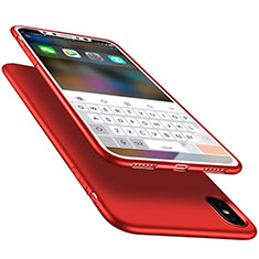 Custodia Silicone Ultra Sottile Morbida S14 per Apple iPhone X Rosso
