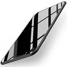 Custodia Silicone Ultra Sottile Morbida Specchio per Apple iPhone SE3 2022 Nero