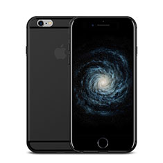 Custodia Silicone Ultra Sottile Morbida U01 per Apple iPhone 6 Plus Nero