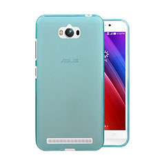 Custodia TPU Trasparente Ultra Sottile Morbida per Asus Zenfone Max ZC550KL Blu