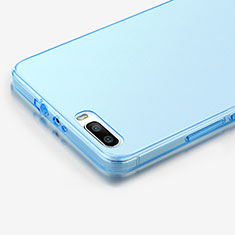 Custodia TPU Trasparente Ultra Sottile Morbida per Huawei Honor 6 Plus Blu