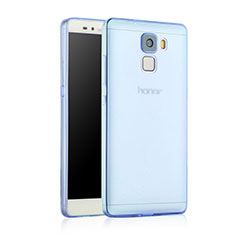 Custodia TPU Trasparente Ultra Sottile Morbida per Huawei Honor 7 Dual SIM Blu