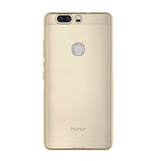 Custodia TPU Trasparente Ultra Sottile Morbida per Huawei Honor V8 Oro