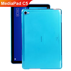 Custodia TPU Trasparente Ultra Sottile Morbida per Huawei MediaPad C5 10 10.1 BZT-W09 AL00 Blu