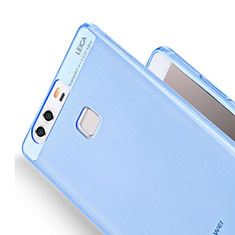 Custodia TPU Trasparente Ultra Sottile Morbida per Huawei P9 Blu