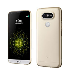 Custodia TPU Trasparente Ultra Sottile Morbida per LG G5 Oro