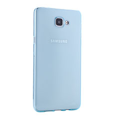 Custodia TPU Trasparente Ultra Sottile Morbida per Samsung Galaxy A9 Pro (2016) SM-A9100 Blu