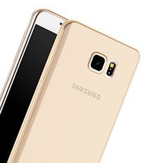 Custodia TPU Trasparente Ultra Sottile Morbida per Samsung Galaxy Note 5 N9200 N920 N920F Oro