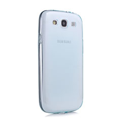Custodia TPU Trasparente Ultra Sottile Morbida per Samsung Galaxy S3 III LTE 4G Blu