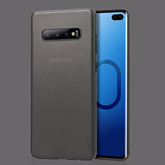 Custodia Ultra Slim Trasparente Rigida Cover Opaca per Samsung Galaxy S10 Plus Grigio
