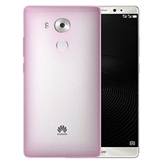 Custodia Ultra Slim Trasparente Rigida Opaca per Huawei Mate 8 Rosa