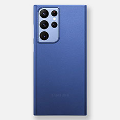 Custodia Ultra Sottile Trasparente Rigida Cover Opaca H02 per Samsung Galaxy S23 Ultra 5G Blu