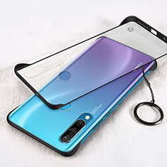 Custodia Ultra Sottile Trasparente Rigida Cover Opaca H03 per Huawei P30 Lite Nero