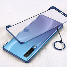 Custodia Ultra Sottile Trasparente Rigida Cover Opaca H03 per Huawei P30 Lite XL Blu