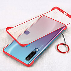 Custodia Ultra Sottile Trasparente Rigida Cover Opaca H03 per Huawei P30 Lite XL Rosso