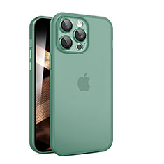 Custodia Ultra Sottile Trasparente Rigida Cover Opaca QC per Apple iPhone 14 Pro Max Verde