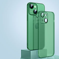 Custodia Ultra Sottile Trasparente Rigida Cover Opaca QC1 per Apple iPhone 14 Verde