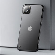 Custodia Ultra Sottile Trasparente Rigida Cover Opaca U01 per Apple iPhone 11 Pro Nero