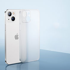 Custodia Ultra Sottile Trasparente Rigida Cover Opaca U01 per Apple iPhone 14 Plus Bianco