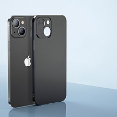 Custodia Ultra Sottile Trasparente Rigida Cover Opaca U01 per Apple iPhone 15 Plus Nero