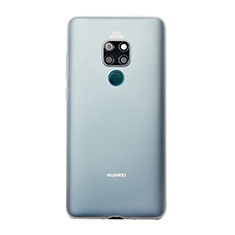 Custodia Ultra Sottile Trasparente Rigida Cover Opaca U01 per Huawei Mate 20 Bianco