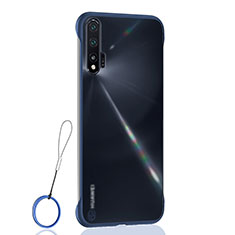 Custodia Ultra Sottile Trasparente Rigida Cover Opaca U01 per Huawei Nova 6 5G Blu