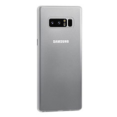 Custodia Ultra Sottile Trasparente Rigida Cover Opaca U01 per Samsung Galaxy Note 8 Bianco