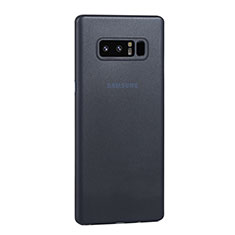 Custodia Ultra Sottile Trasparente Rigida Cover Opaca U01 per Samsung Galaxy Note 8 Duos N950F Blu