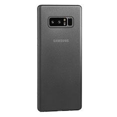 Custodia Ultra Sottile Trasparente Rigida Cover Opaca U01 per Samsung Galaxy Note 8 Duos N950F Grigio