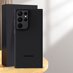 Custodia Ultra Sottile Trasparente Rigida Cover Opaca U01 per Samsung Galaxy S24 Ultra 5G Nero