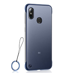 Blu Custodia Ultra Sottile Trasparente Rigida Cover Opaca U01 per Xiaomi Mi 8 Blu