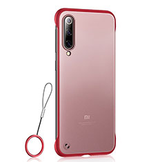 Custodia Ultra Sottile Trasparente Rigida Cover Opaca U01 per Xiaomi Mi 9 SE Rosso