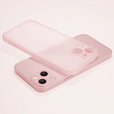 Custodia Ultra Sottile Trasparente Rigida Cover Opaca U02 per Apple iPhone 13 Mini Rosa