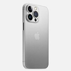 Custodia Ultra Sottile Trasparente Rigida Cover Opaca U02 per Apple iPhone 13 Pro Bianco