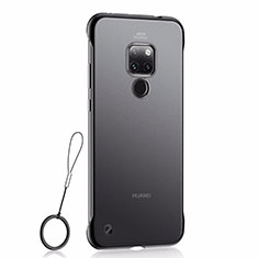 Custodia Ultra Sottile Trasparente Rigida Cover Opaca U03 per Huawei Mate 20 Nero