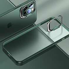 Custodia Ultra Sottile Trasparente Rigida Cover Opaca U08 per Apple iPhone 13 Pro Verde